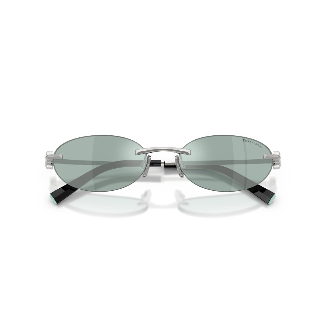 Tiffany & Co. Oval Lens Sunglasses With Sleek Metal Frame