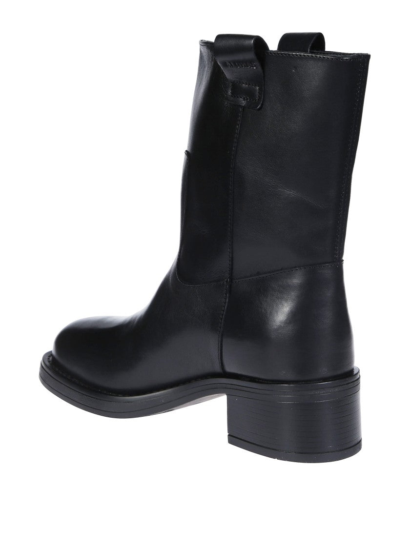 Alohas Rajan Minimalist Black Leather Boots