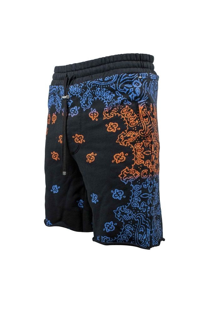 Amiri Printed Bandana Shorts With Elastic Waistband