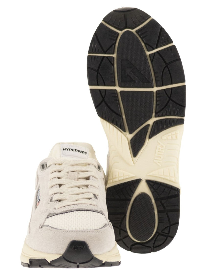 Autry Hyperway - Suede And Mesh Trainers