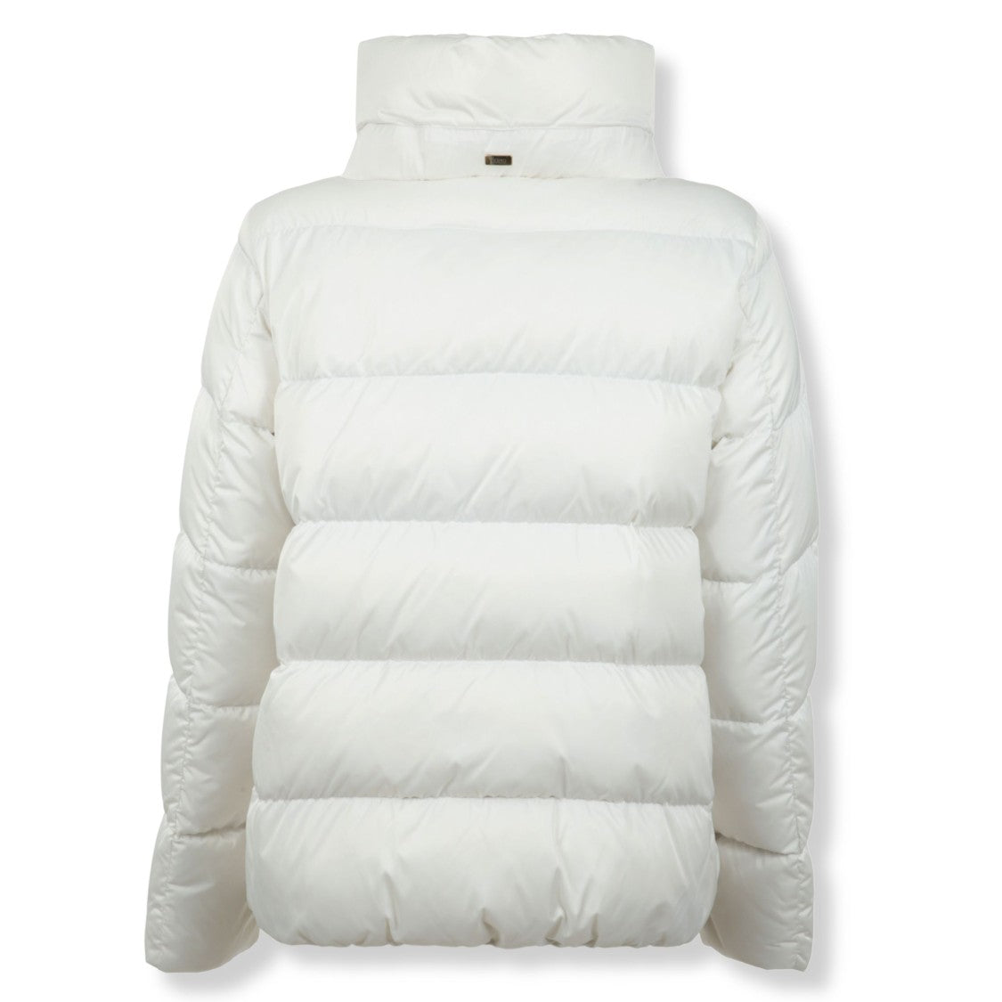 Herno Cape-Style Down Jacket In Smooth Satin