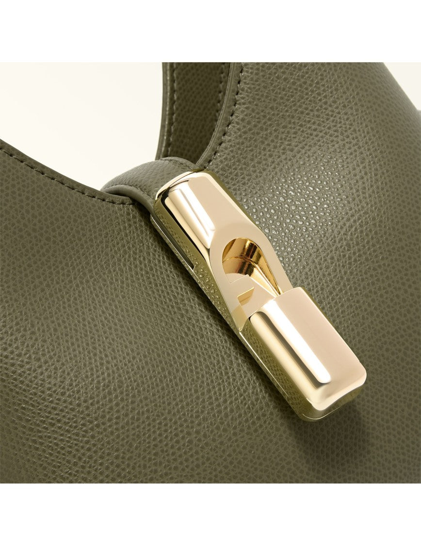 Furla Iride Mini Leather Bag, Avocado Green
