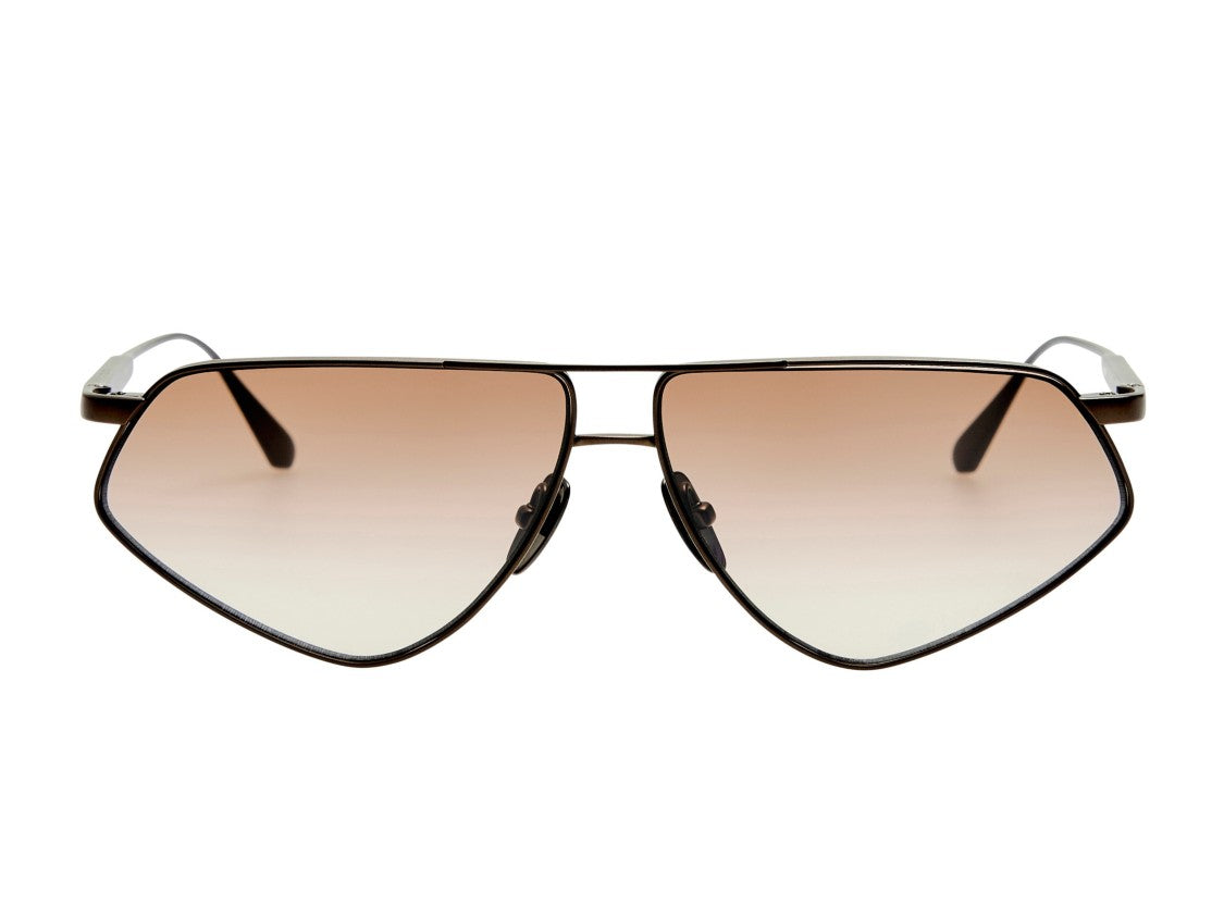 Linda Farrow Lfl1702 Gradient Titanium Aviator Sunglasses