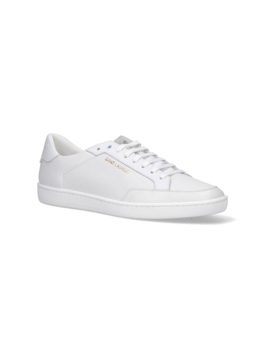 Saint Laurent Low-Top Sneakers With Perforated Detailing