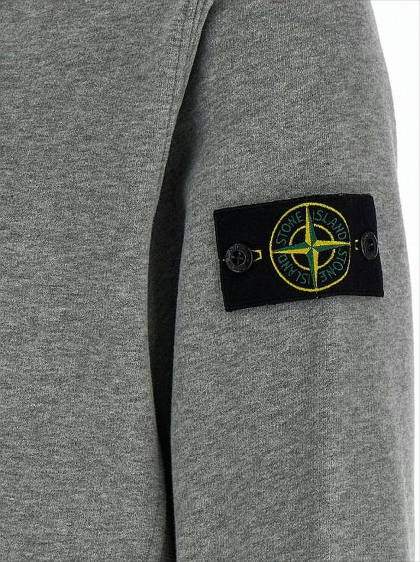 Stone Island Medium Grey Pullover Hoodie