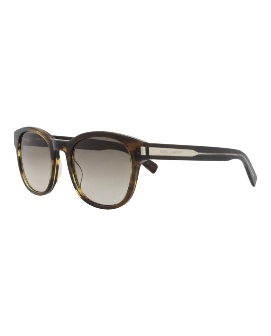 Saint Laurent Round-Frame Recycled Acetate Sunglasses