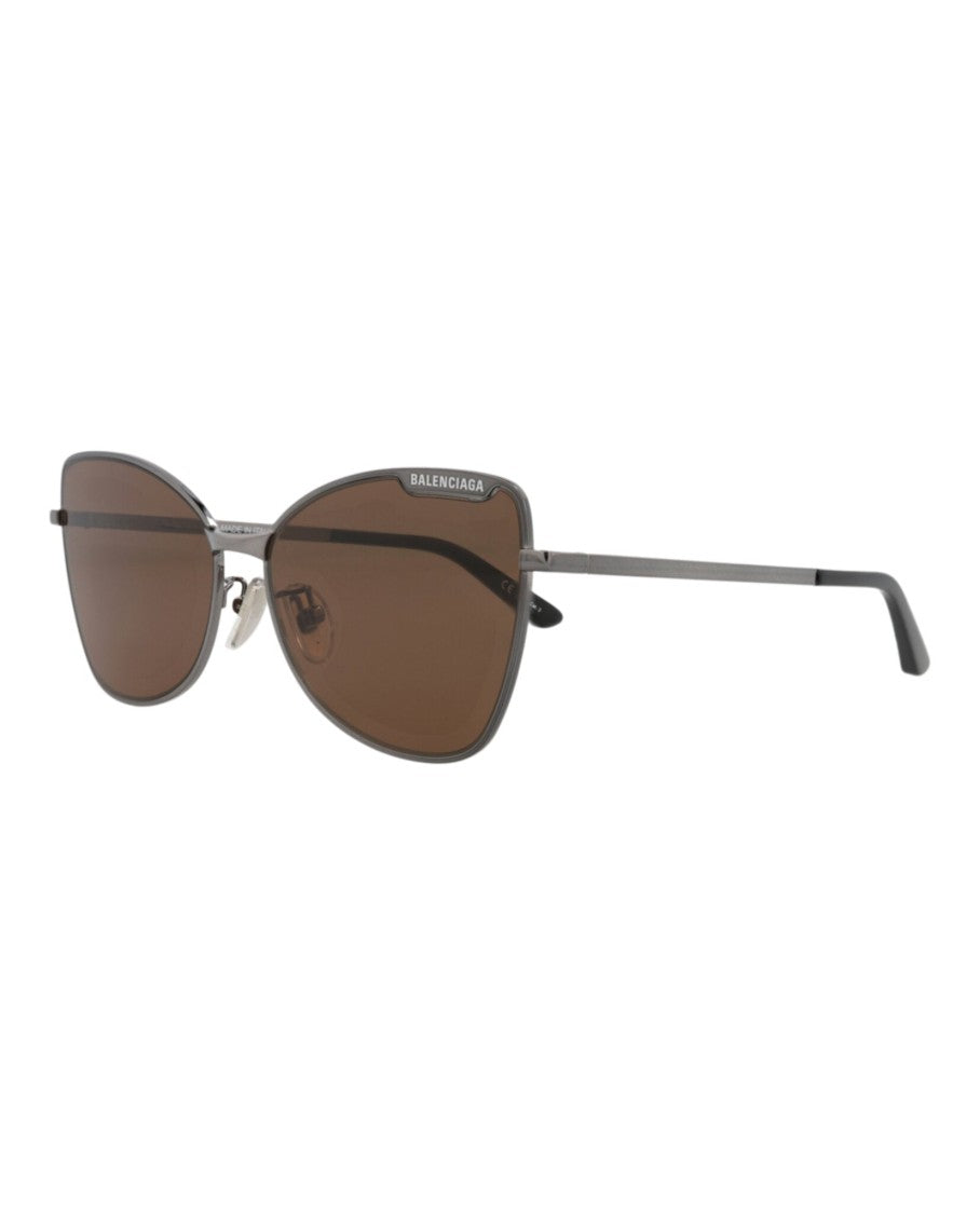 Balenciaga Cat Eye-Frame Metal Sunglasses