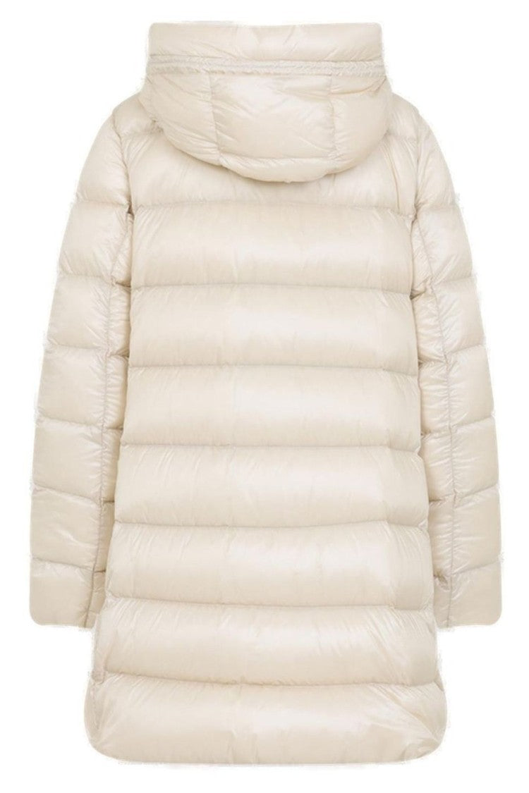 Moncler Quilted Down Coat With Adjustable Hood