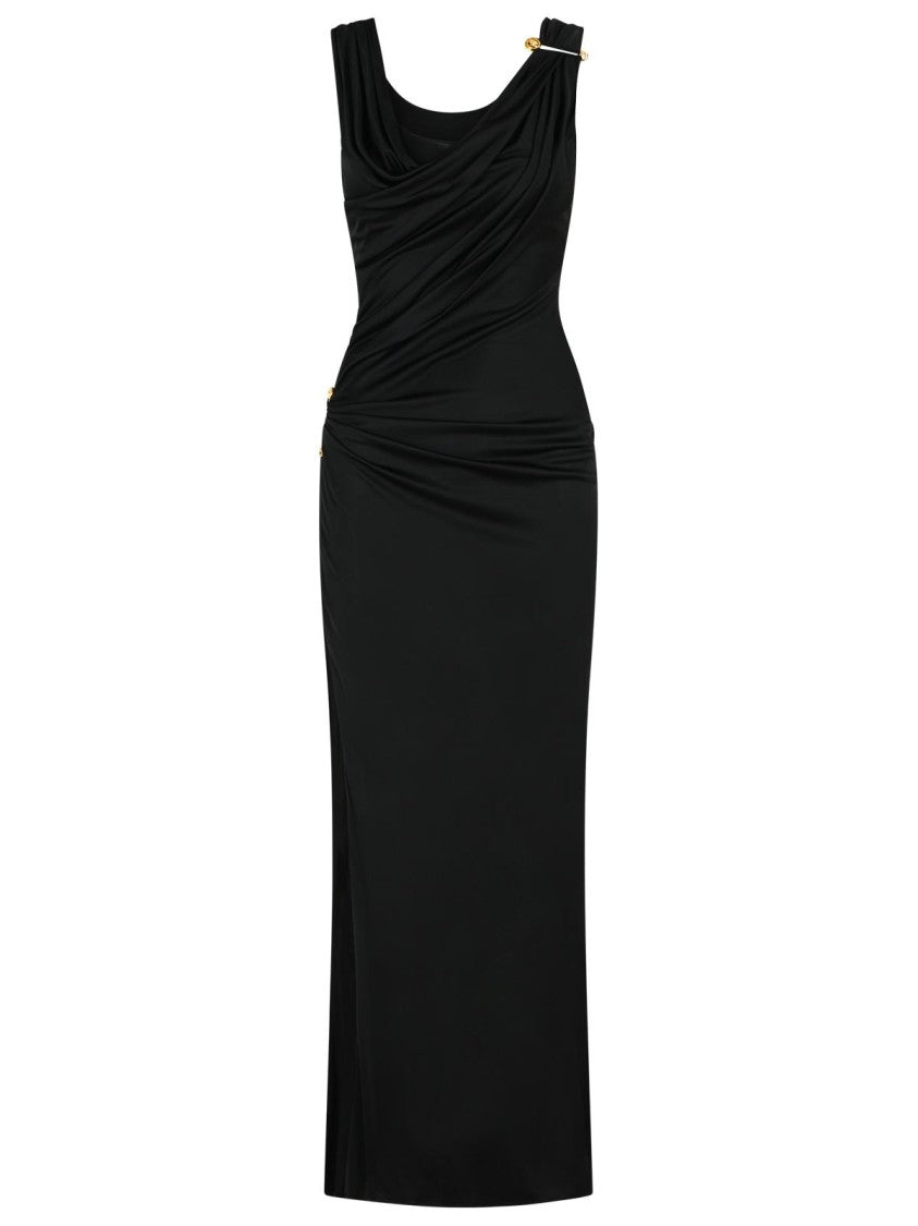 Versace Black Viscose Dress
