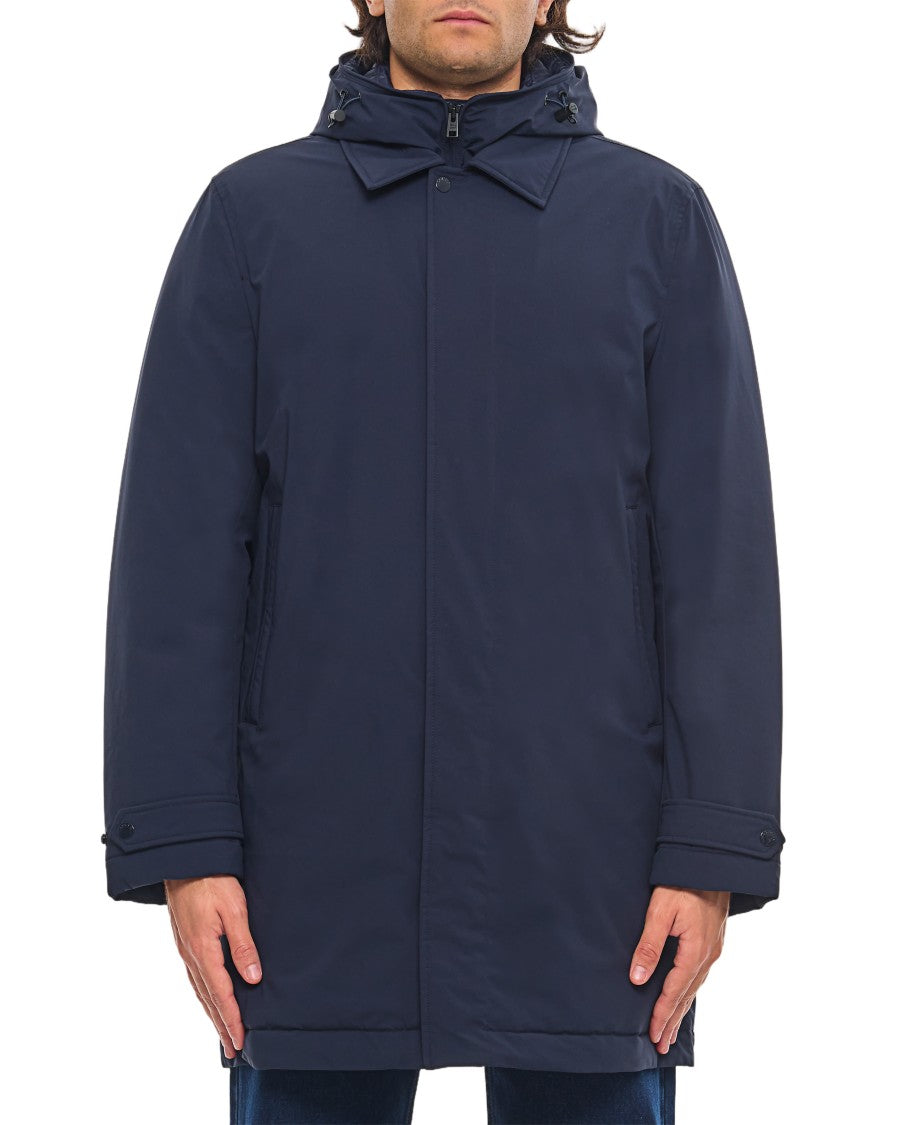Woolrich Dual-Function 2-In-1 Woolrich Carcoat With Integrated Hoodie