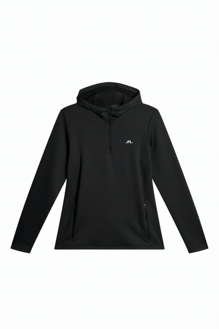 J Lindeberg Long-Sleeve Half-Zip Pullover Hoodie
