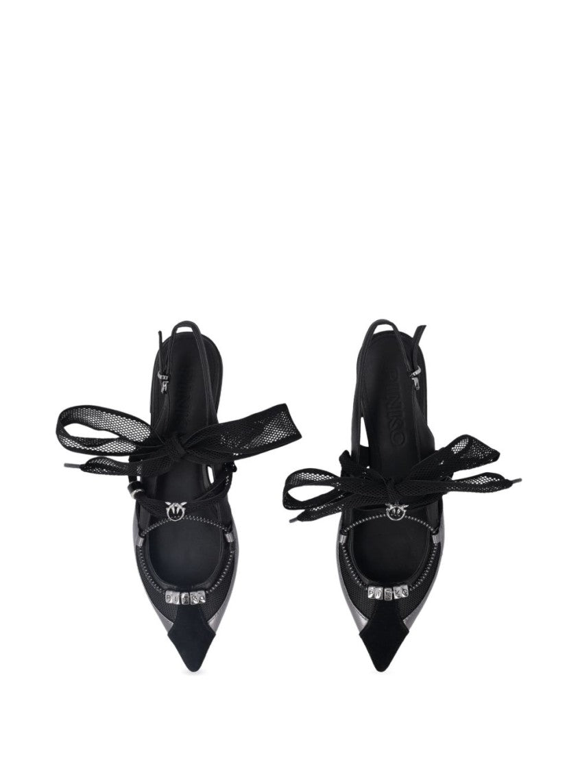 Pinko Pointed Toe Ballerinas With Slingback Strap