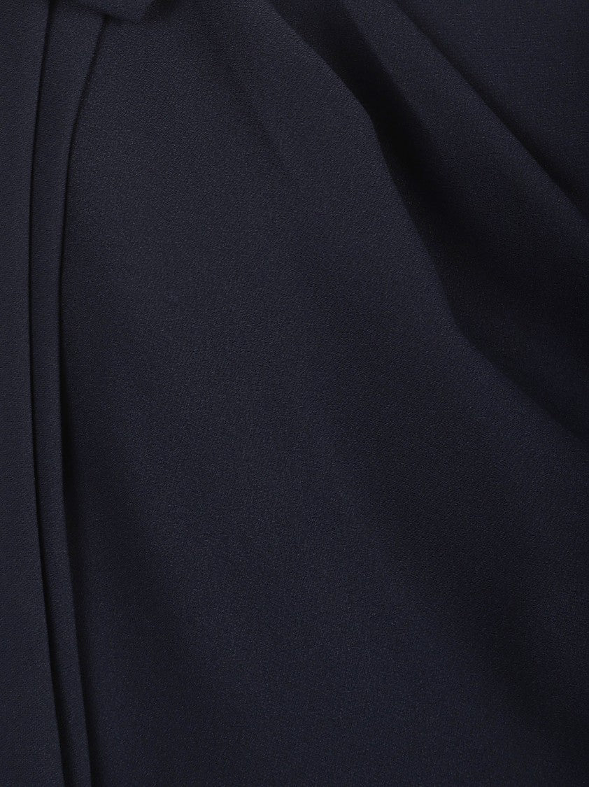 Lauren Ralph Lauren One-Shoulder Wide-Leg Jumpsuit In Blue