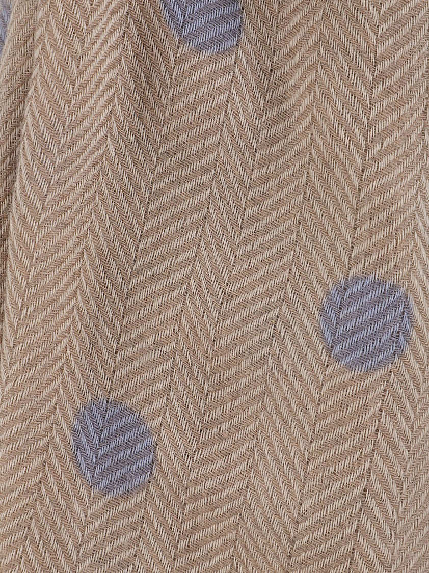 Altea Herringbone Fringed Wool-Cashmere Scarf
