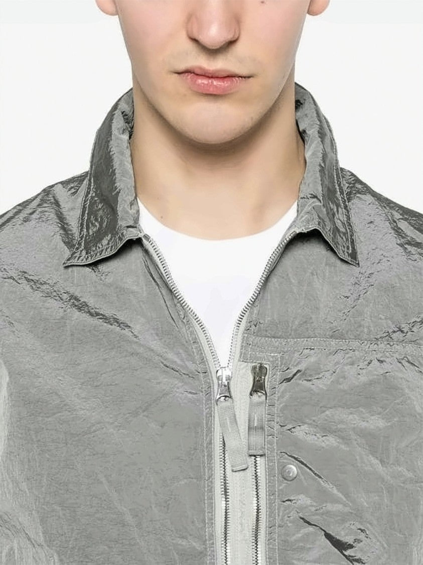 Stone Island Lightweight Long-Sleeve Shirt With Zippered Details
