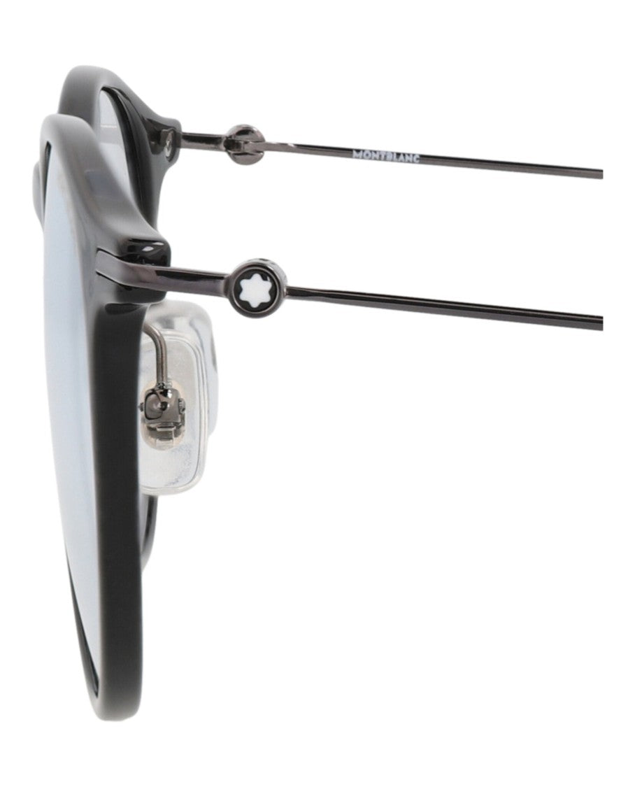 Montblanc Photochromic Round-Frame Injection Sunglasses