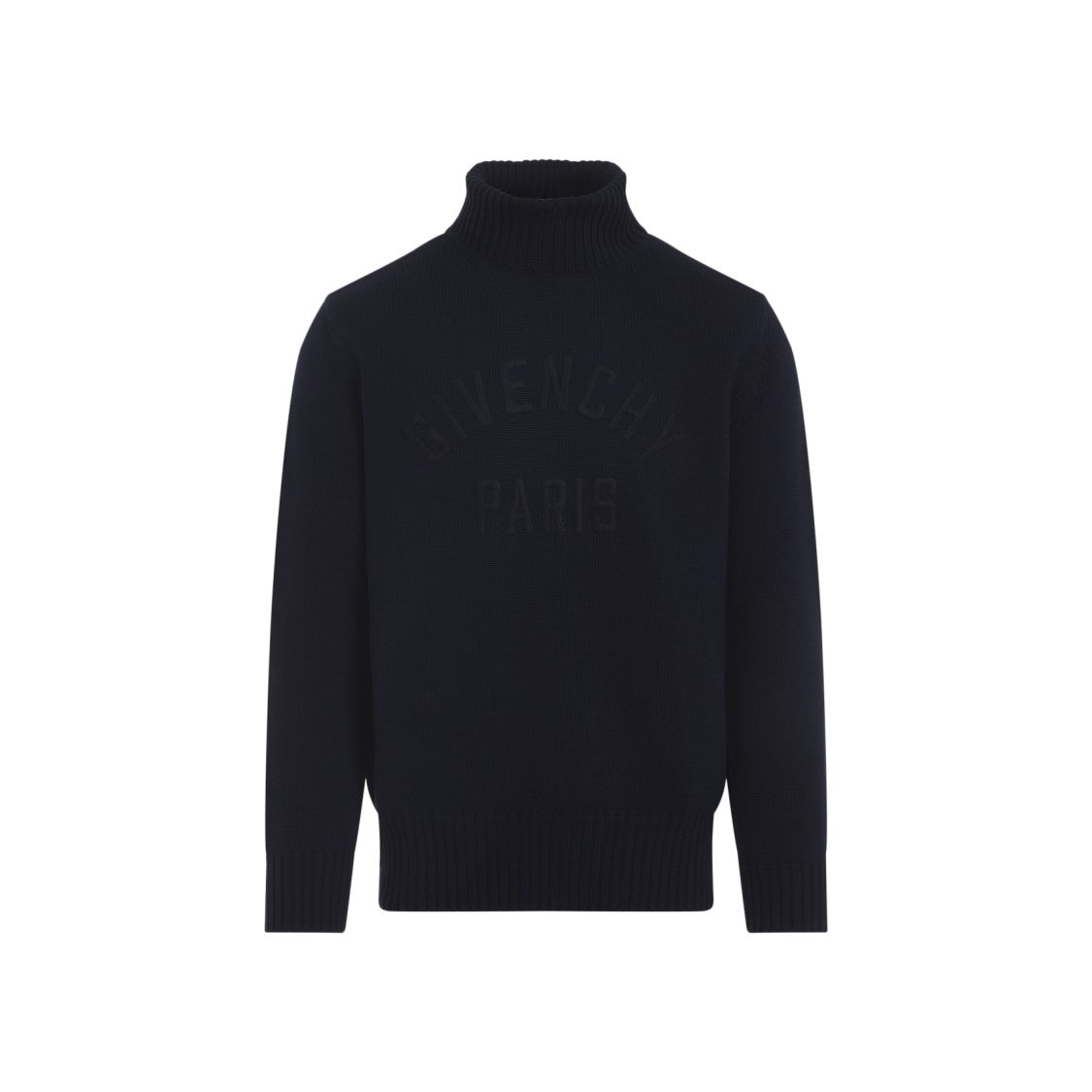 Givenchy High Neck Ribbed Cotton Sweater