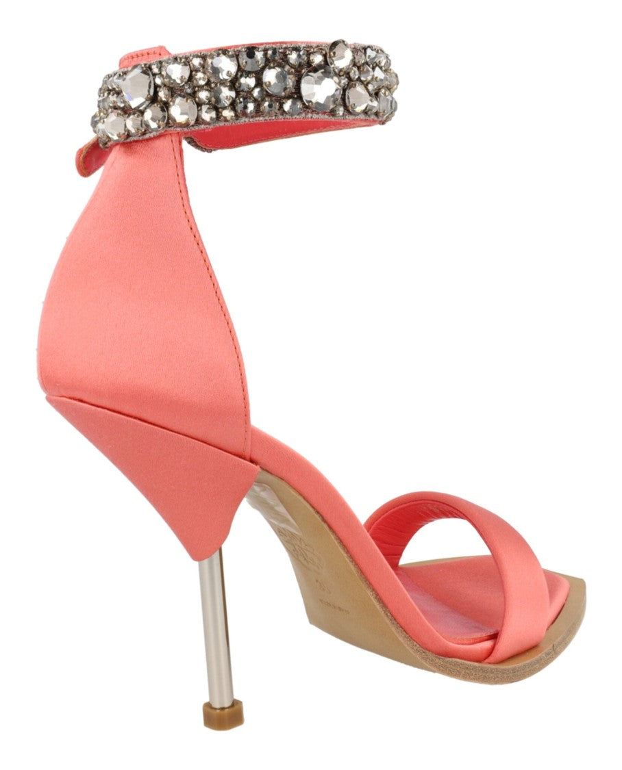 Alexander Mcqueen Crystal-Cuff Stiletto Heels