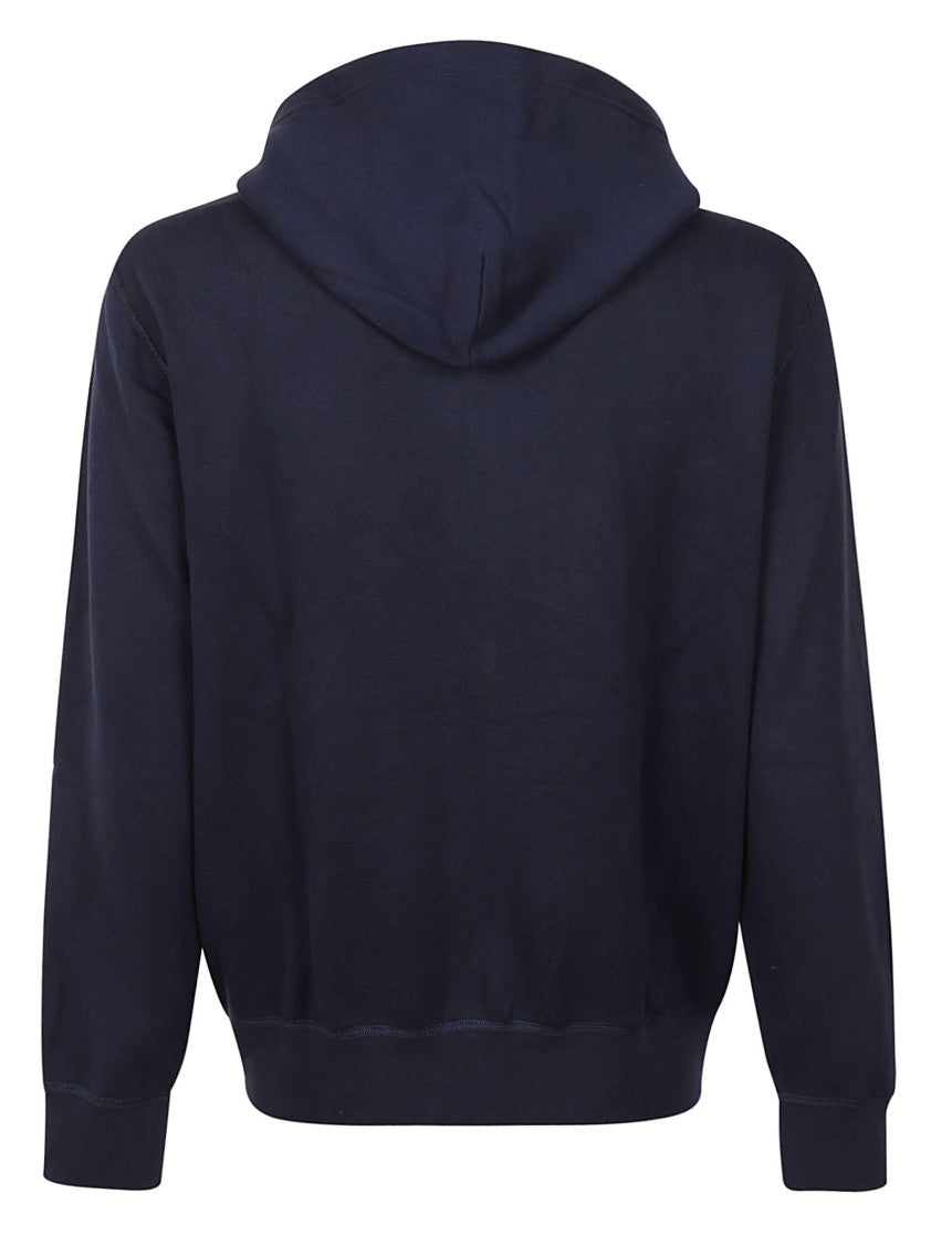 Polo Ralph Lauren Navy Cotton Blend Sweatshirt With Iconic Polo Bear