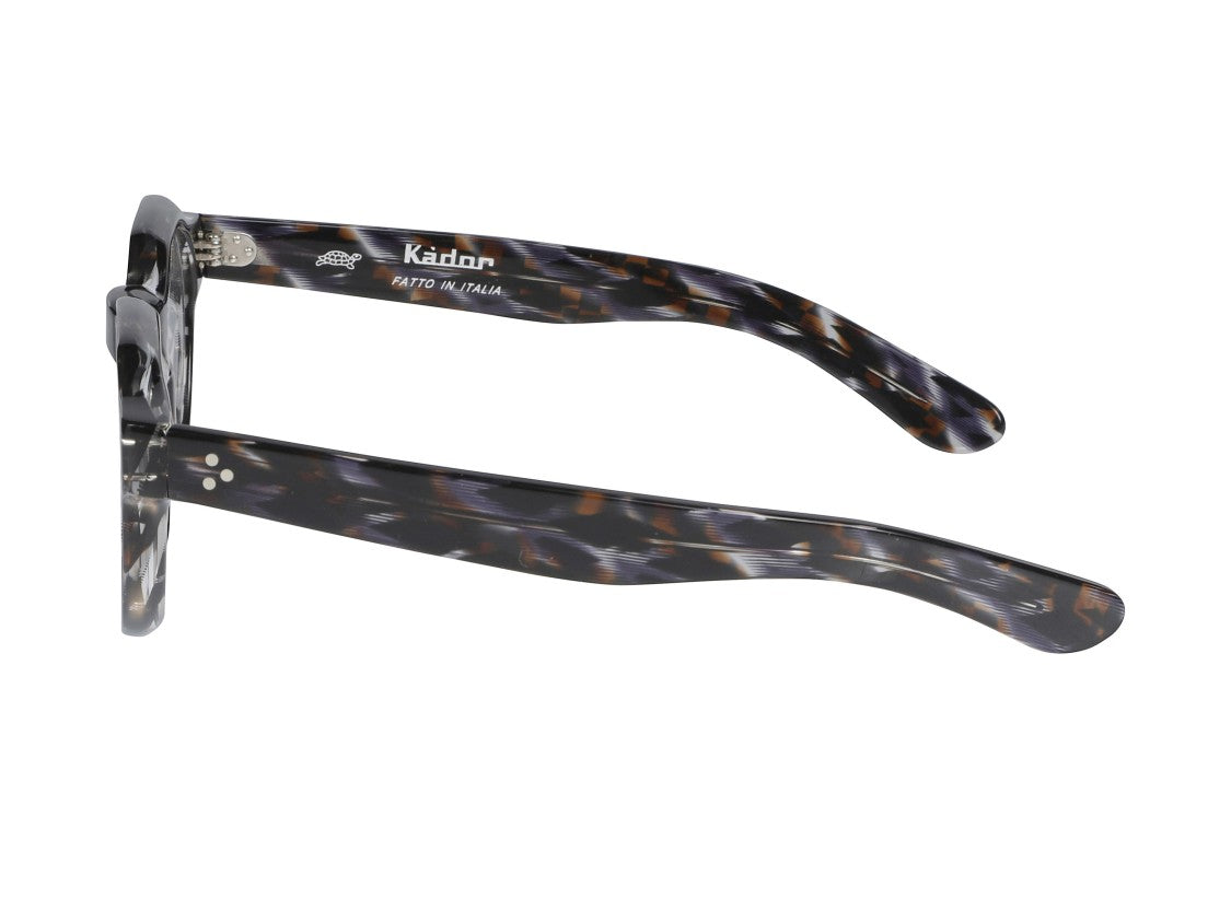 Kador Tortoiseshell Spike Keyhole Round Eyeglasses