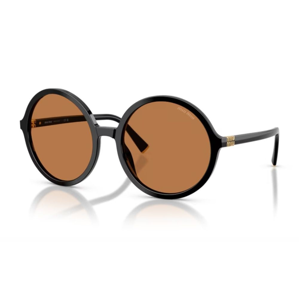 Miu Miu 0Mu B02s Miu Regard Vintage-Inspired Oversized Round Sunglasses