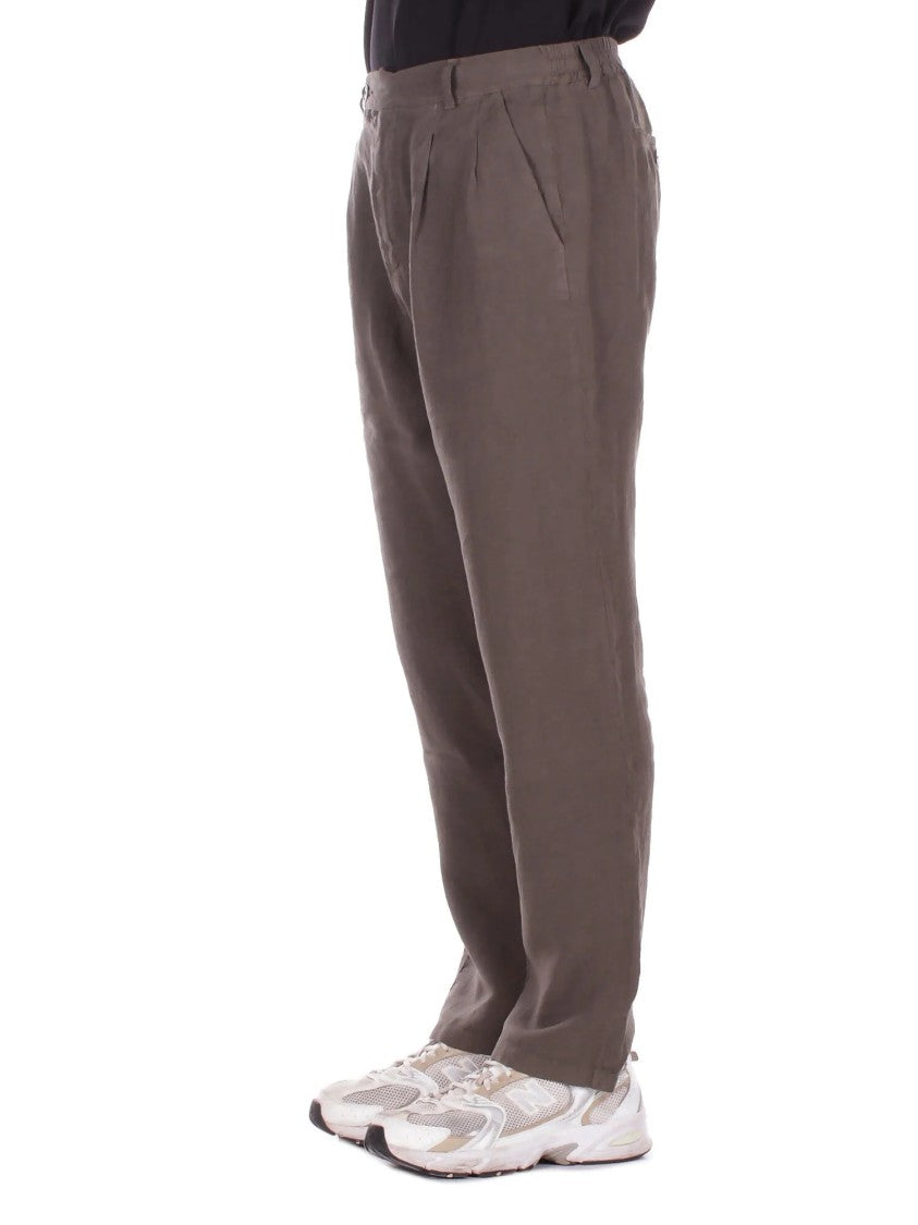 Mc2 Saint Barth Relaxed Fit Tapered Leg Pants With Button Detailing