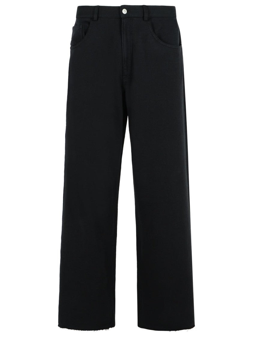 Mm6 By Maison Margiela Black Cotton Track Pants