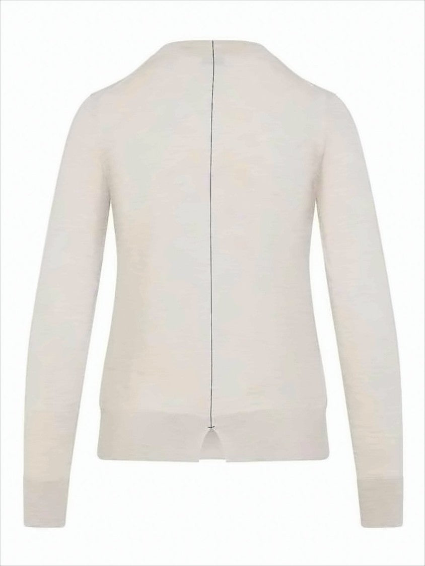 Burberry Heathered Knit Cardigan With Button-Down Front