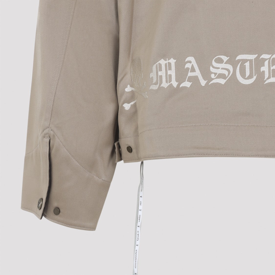 Mastermind Japan Sand Beige Cotton Aviator Jacket With Velvet Collar