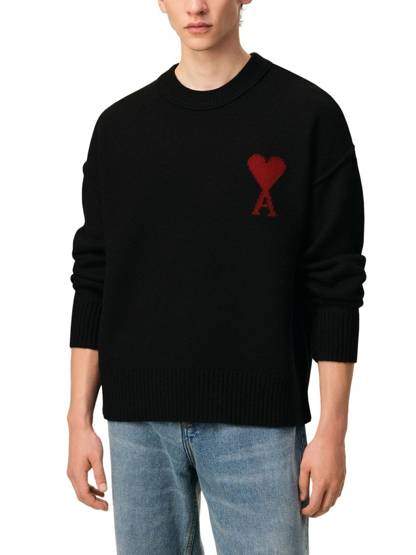 Ami Paris Quota Ami De Coeur Crewneck Sweater