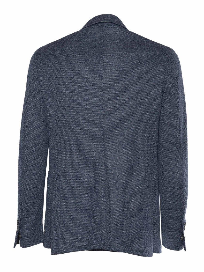 Breras Double-Breasted Textured Jacket With Tailored Fit