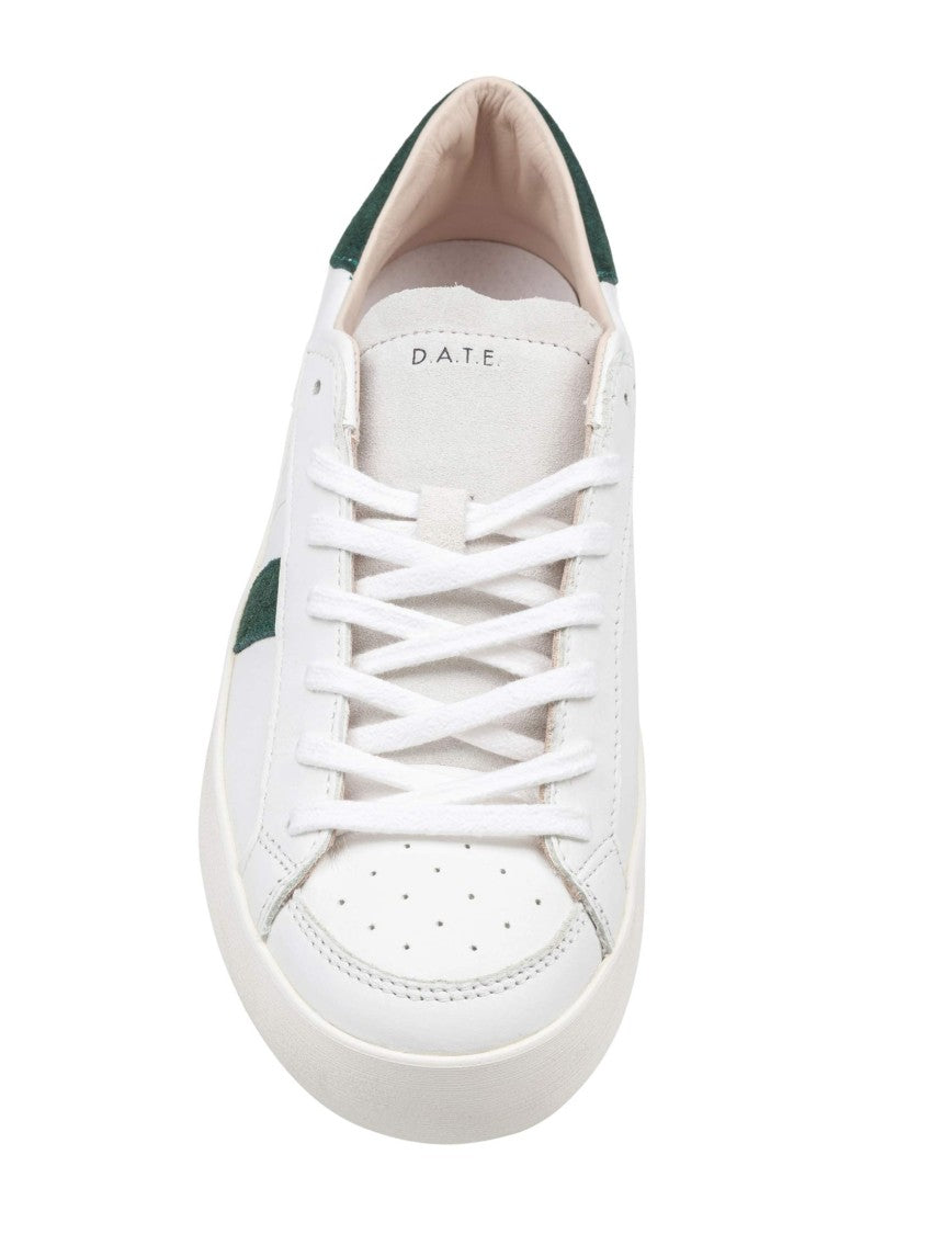 D.A.T.E Hill Low Leather Sneakers In White