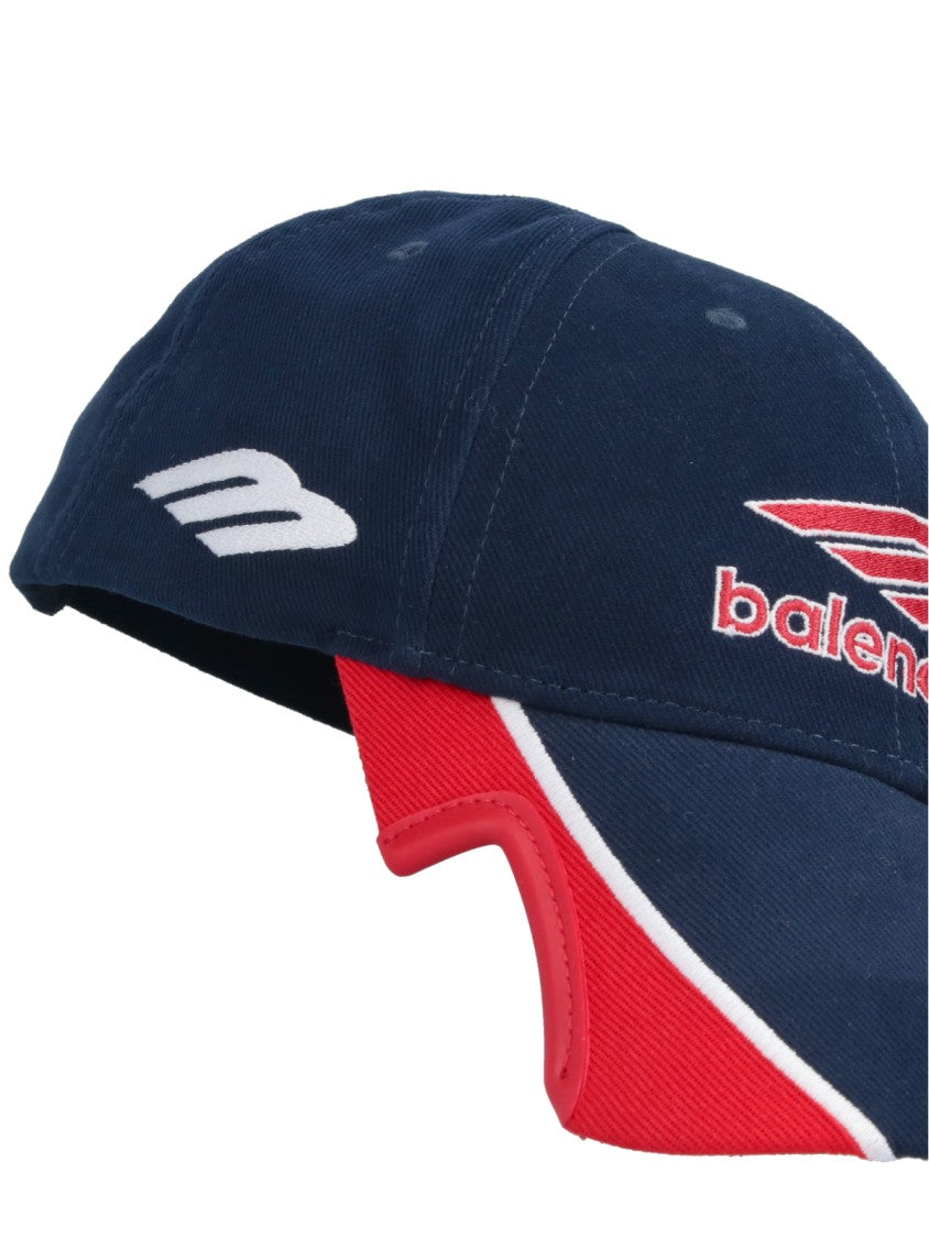 Balenciaga "3B Football Cap" Baseball Hat – Blue