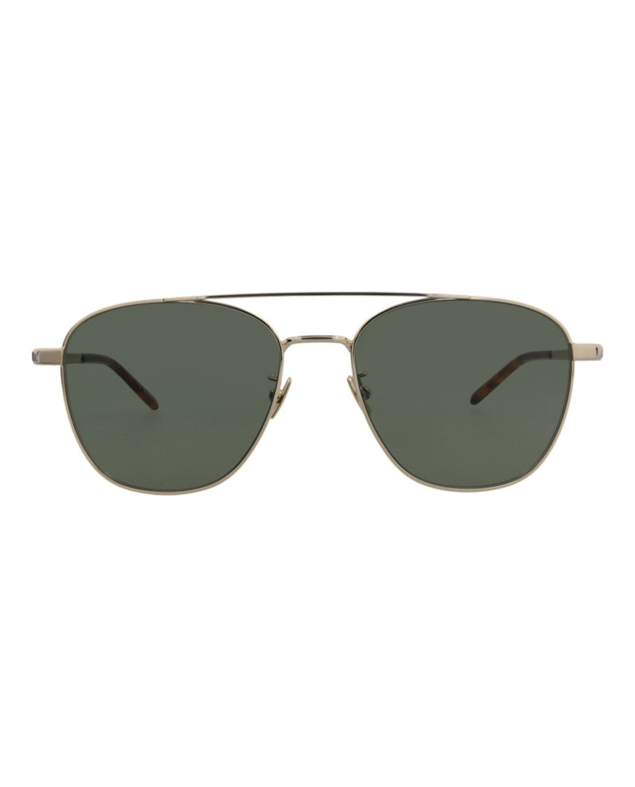 Saint Laurent Aviator-Frame Metal Sunglasses