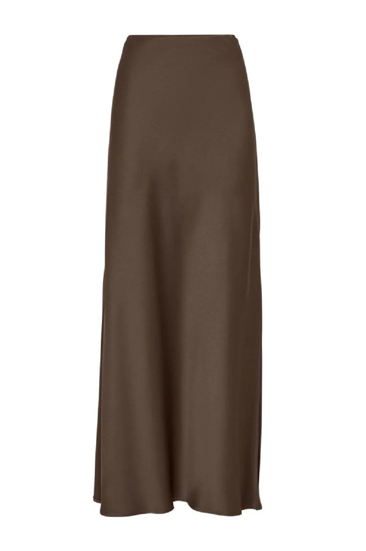 Brunello Cucinelli High-Waist Maxi Skirt With Side Slit