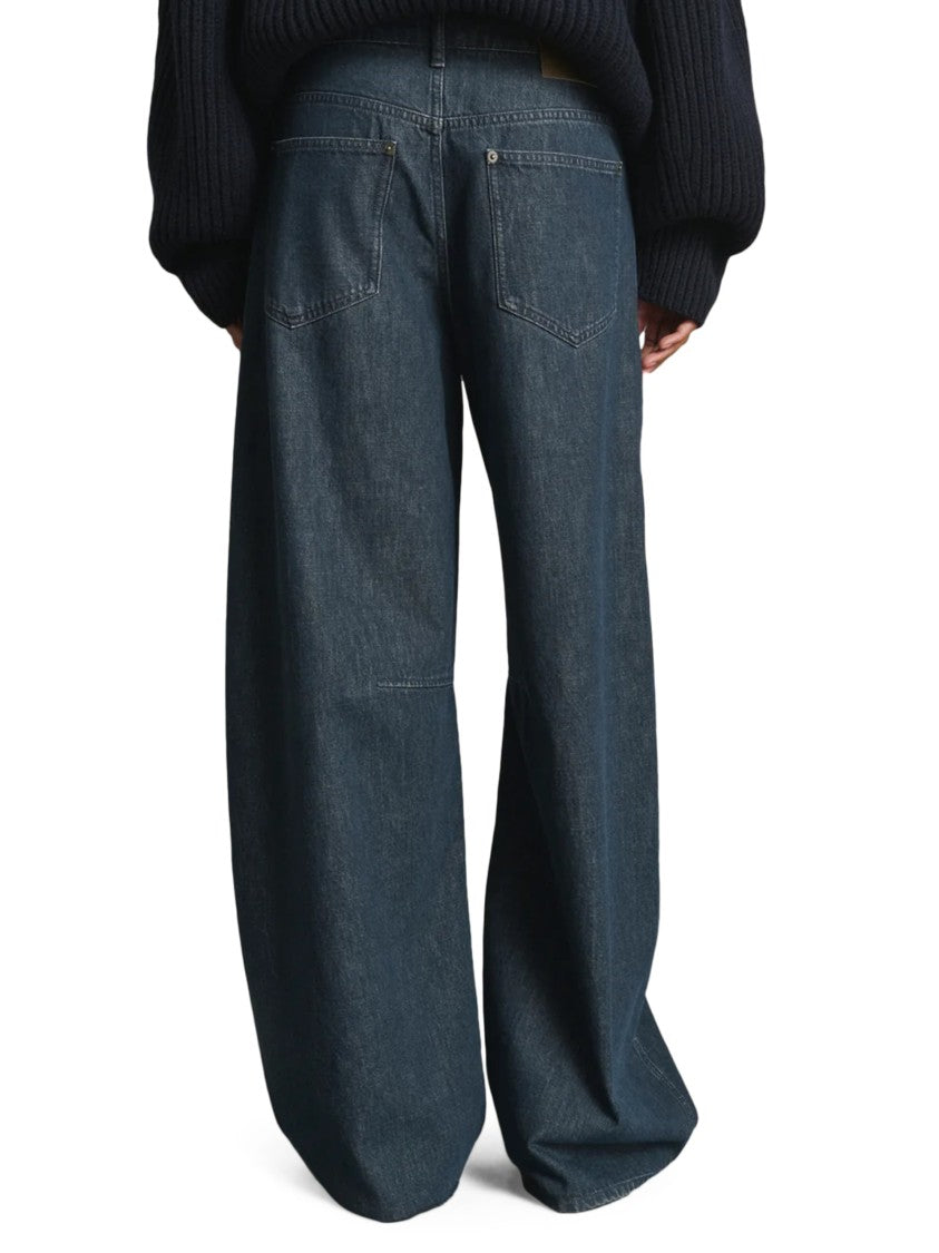 Soeur High-Waisted Wide-Leg Trousers With Classic Five-Pocket Styling