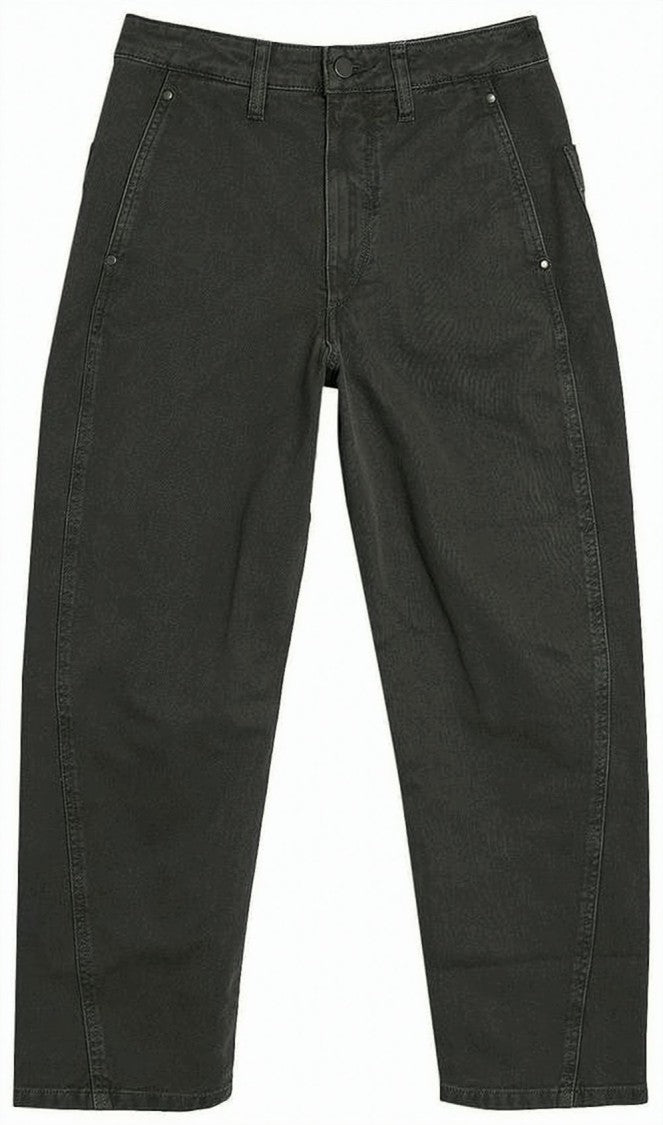 Lemaire Black Straight Pants With Classic Waistband