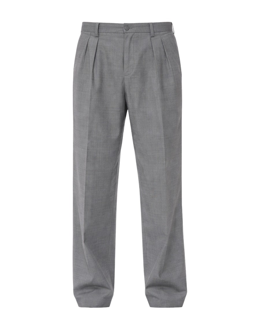 Nine In The Morning Grey Lamiam Double-Breasted Wool-Blend Overfit Coat