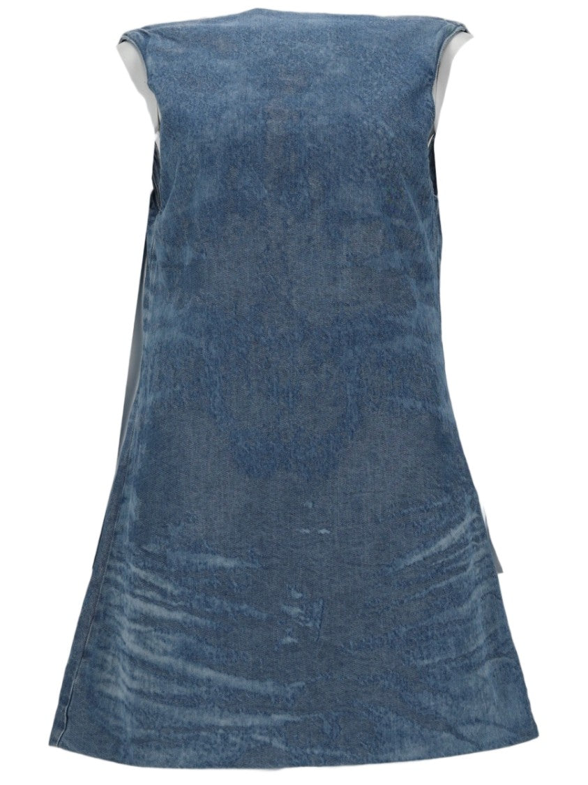 Diesel Sleeveless Scoop Neck Denim Dress