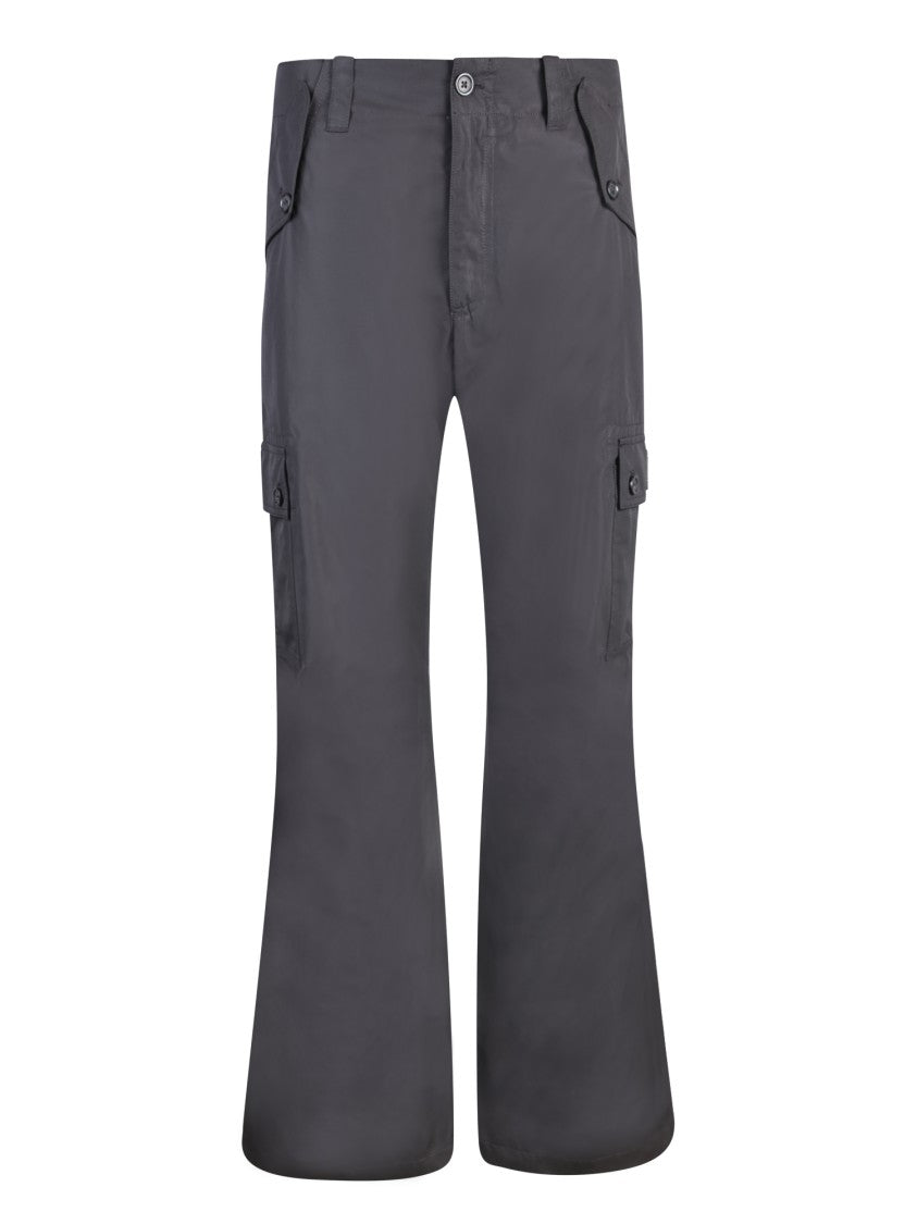 Dolce & Gabbana Grey Cotton Cargo Pocket Pants