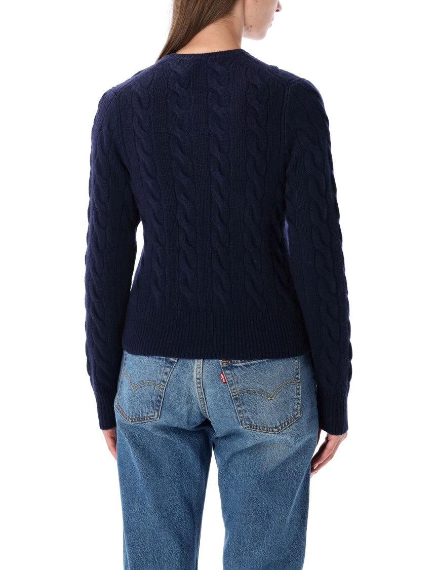 Polo Ralph Lauren Cable Knit Wool-Cashmere Slim Cardigan