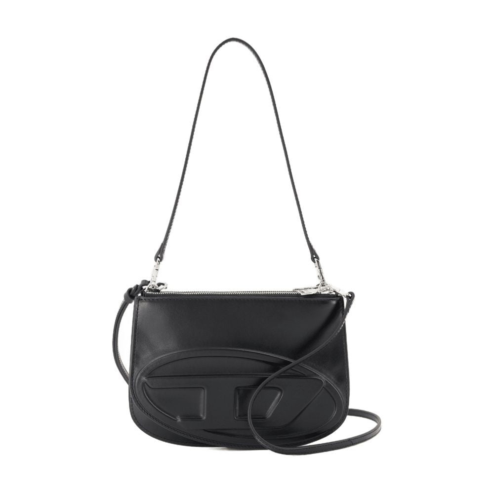 Diesel 1Dr Twin Shoulder Bag - Leather - Black