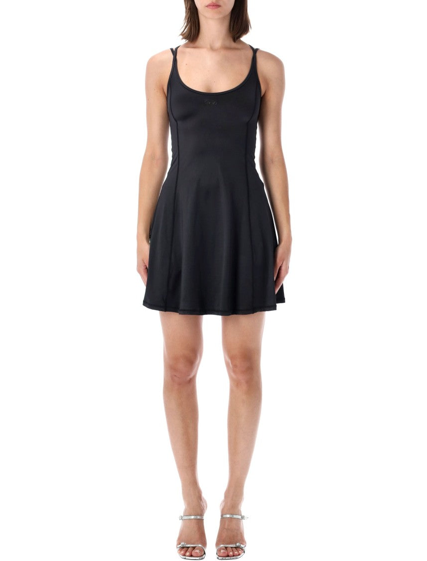 Diesel Mini Flared Dress Stretch Mini Flared