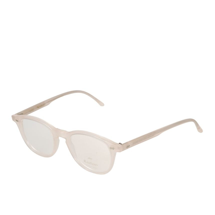 Kador Pepper Translucent Beige-Tinted Eyeglasses With Rectangular Lenses