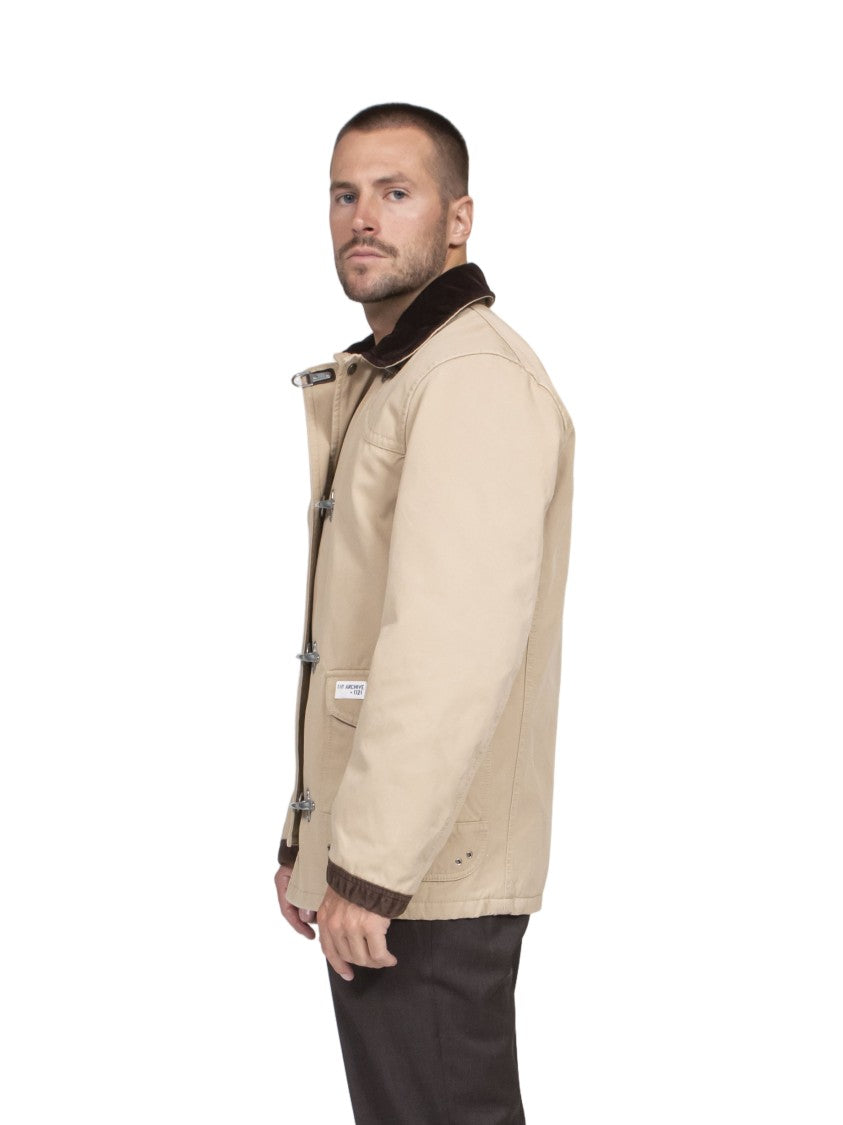 Fay 4 Ganci Archive Beige Hook-Closure Jacket