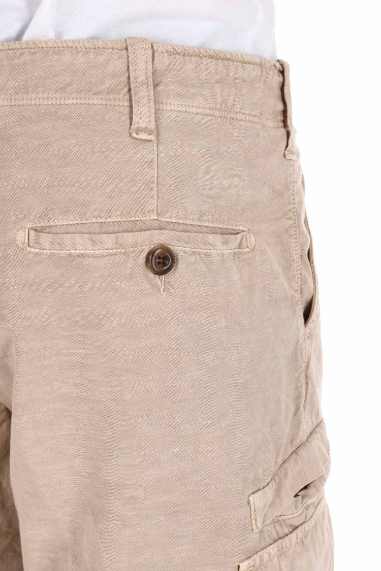 Myths Zeus Cotton-Lino Cargo Shorts