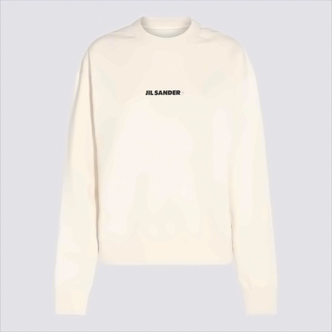Jil Sander Minimalist Long-Sleeve Crewneck Shirt With Centered Logo