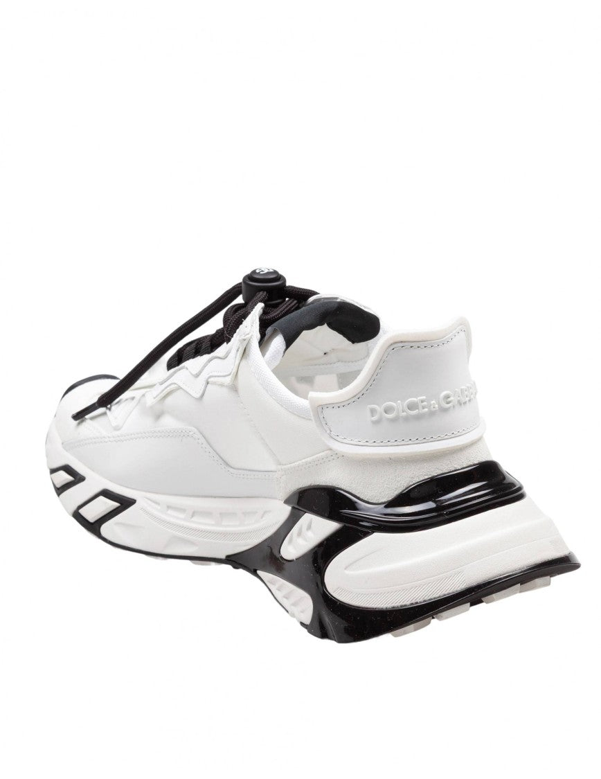 Dolce & Gabbana Day Faster Viscose And Leather Sneakers