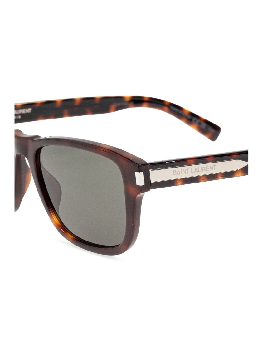 Saint Laurent Brown Sl 710 Squared Sunglasses