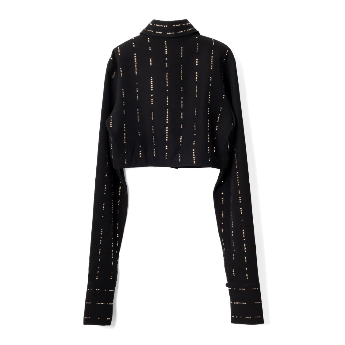 Viktor & Rolf Cropped Black Top With Structured Silhouette